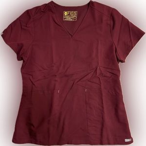 Maroon Figs scrub set. Size Medium